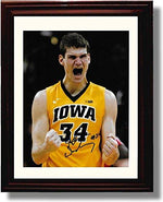 16x20 Framed Adam Woodbury Iowa Hawkeyes Autograph Promo Print Gallery Print - College Basketball FSP - Gallery Framed   