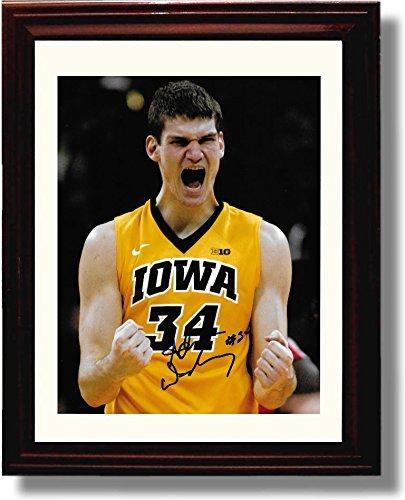 16x20 Framed Adam Woodbury Iowa Hawkeyes Autograph Promo Print Gallery Print - College Basketball FSP - Gallery Framed   