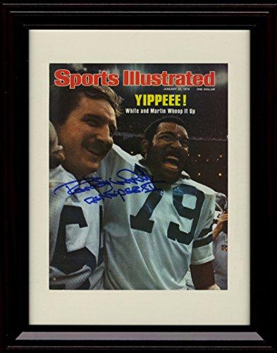 8x10 Framed Randy White - Dallas Cowboys SI Autograph Promo Print Framed Print - Pro Football FSP - Framed   