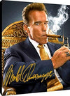 Floating Canvas Wall Art: Arnold Schwarzenegger Autograph Replica Print Floating Canvas - Movies FSP - Floating Canvas   