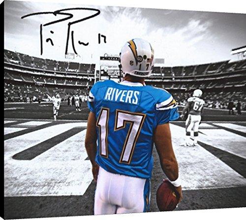 Floating Canvas Wall Art:   Philip Rivers Autograph Print Floating Canvas - Football FSP - Floating Canvas   