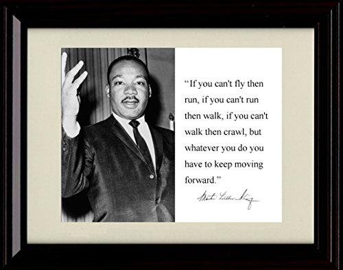 8x10 Framed Martin Luther King Jr. Autograph Promo Print - Inspirational Quote Framed Print - History FSP - Framed   