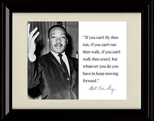 Framed Martin Luther King Jr. Autograph Promo Print - Inspirational Quote Framed Print - History FSP - Framed   