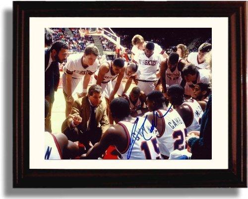 Framed 8x10 Jim Calhoun Autograph Promo Print - Connecticut Huskies Framed Print - College Basketball FSP - Framed   