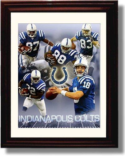 8x10 Framed Brandon Stokley & Reggie Wayne Autograph Promo Print Framed Print - Pro Football FSP - Framed   