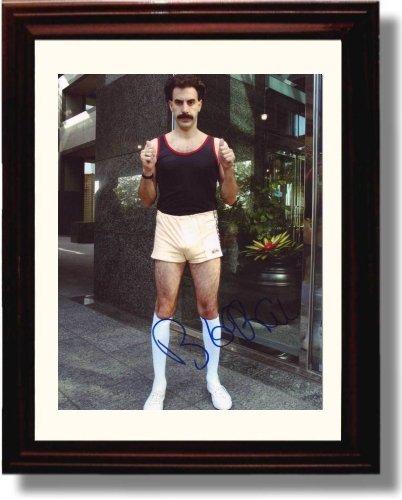 8x10 Framed Sacha Baron Cohen Autograph Promo Print - Borat Framed Print - Movies FSP - Framed   