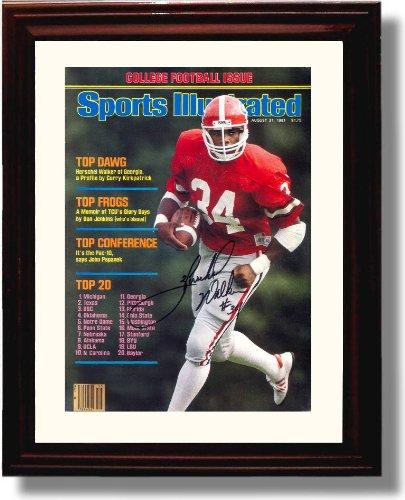 Unframed Georgia Bulldogs Herschel Walker 1981 SI Autograph Print Unframed Print - College Football FSP - Unframed   