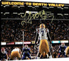 Canvas Wall Art:   Leonard Fournette - LSU Tigers "Welcome To Death Valley" Autograph Print Canvas - College Football FSP - Canvas   