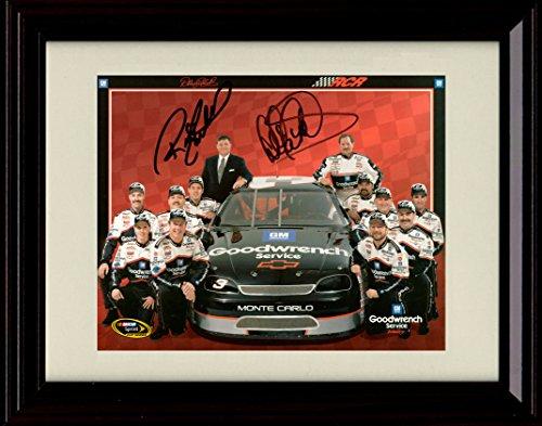 8x10 Framed Dale Earnhardt & Richard Childress Racing Team Autograph Promo Print Framed Print - NASCAR FSP - Framed   