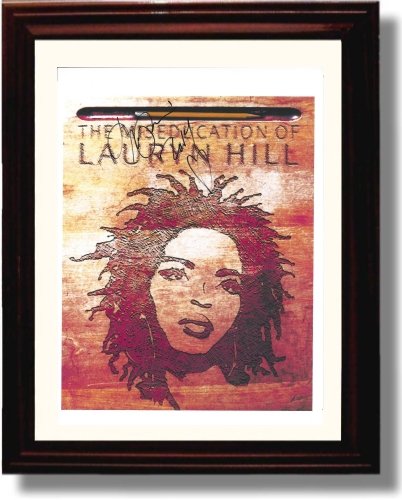 8x10 Framed Lauryn Hill Autograph Promo Print Framed Print - Music FSP - Framed   