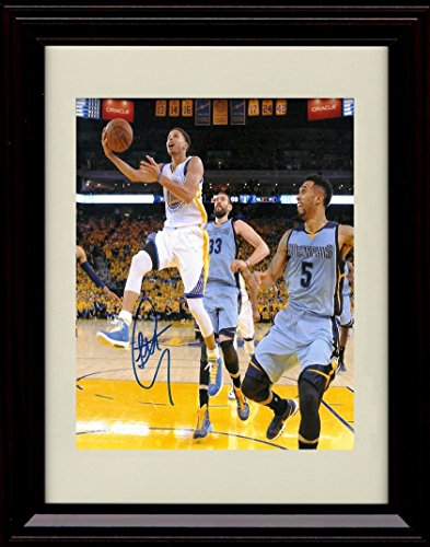 8x10 Framed Stephen Curry Autograph Promo Print - Golden State Warriors Framed Print - Pro Basketball FSP - Framed   