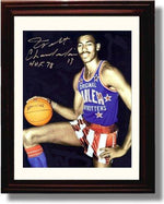 8x10 Framed Wilt Chamberlain Autograph Promo Print - Harlem Globetrotters Framed Print - Pro Basketball FSP - Framed   