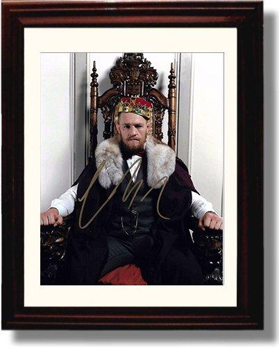 8x10 Framed Conor McGregor 1 Autograph Promo Print - On the Throne Framed Print - Martial Arts FSP - Framed   