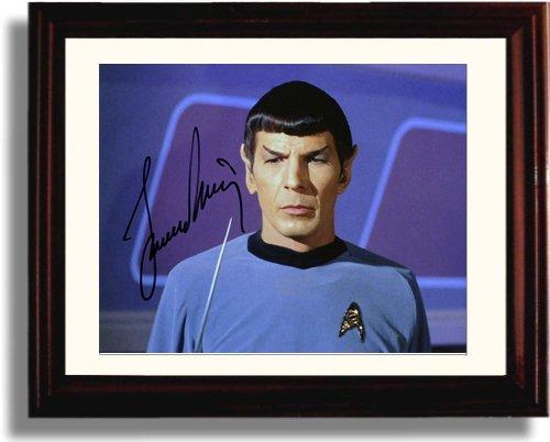 Framed Leonard Nimoy Autograph Promo Print - Spock Framed Print - Television FSP - Framed   