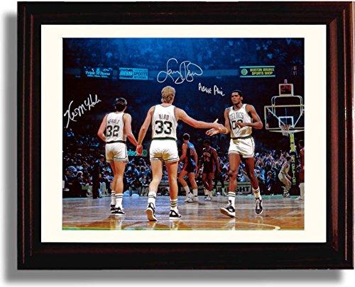 16x20 Framed Boston Celtics "Big Three" Larry Bird, Kevin McHale, Robert Parish Autograph Promo Print Gallery Print - Pro Basketball FSP - Gallery Framed   