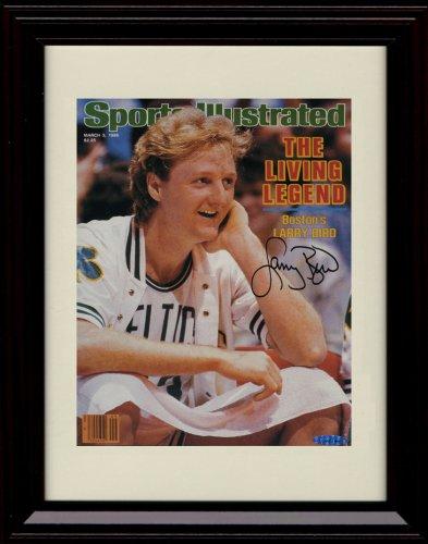 8x10 Framed Larry Bird - Boston Celtics SI Autograph Promo Print Framed Print - Pro Basketball FSP - Framed   