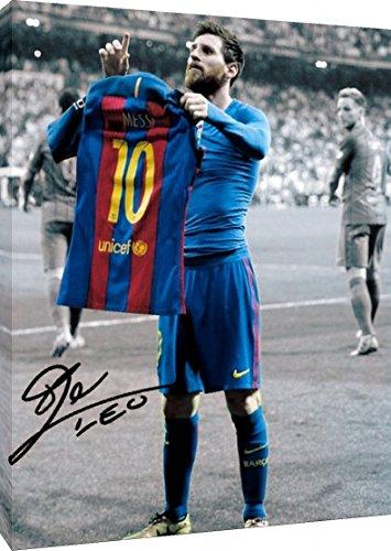 Canvas Wall Art:   Messi The Jersey Autograph Print Canvas - Soccer FSP - Canvas   