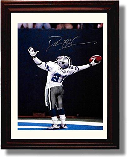 8x10 Framed Deion Sanders - Dallas Cowboys Autograph Promo Print Framed Print - Pro Football FSP - Framed   