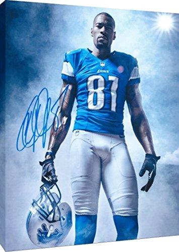 Floating Canvas Wall Art:   Calvin Johnson Megatron Autograph Print Floating Canvas - Football FSP - Floating Canvas   