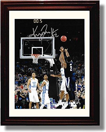 Framed 8x10 2016 Villanova Kris Jenkins "The Shot" NCAA Champs Autograph Promo Print Framed Print - College Basketball FSP - Framed   