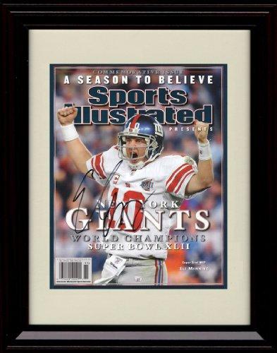 8x10 Framed Eli Manning - New York Giants SI Championship Commemorative Print - 2008 Framed Print - Pro Football FSP - Framed   