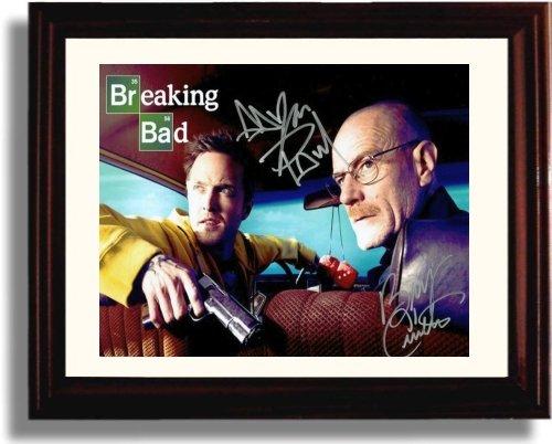 8x10 Framed Breaking Bad Autograph Promo Print - Bryan Cranston Aaron Paul Framed Print - Television FSP - Framed   