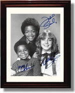 Framed Different Strokes Autograph Promo Print - Different Strokes Cast Framed Print - Television FSP - Framed   