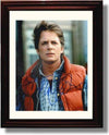 8x10 Framed Michael J Fox Autograph Promo Print - Back to the Future Framed Print - Movies FSP - Framed   