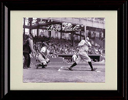 Framed 8x10 Babe Ruth Autograph Replica Print - Called Shot HR! Framed Print - Baseball FSP - Framed   