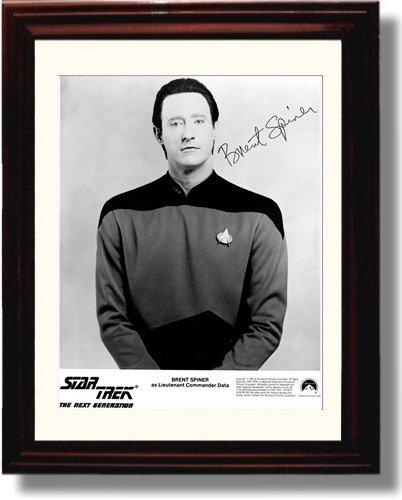 16x20 Framed Brent Spiner Autograph Promo Print - Star Trek Gallery Print - Television FSP - Gallery Framed   