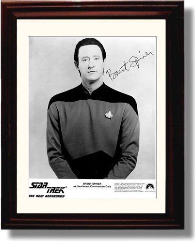 Framed Brent Spiner Autograph Promo Print - Star Trek Framed Print - Television FSP - Framed   