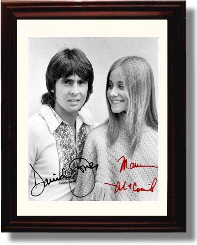 8x10 Framed Brady Bunch Autograph Promo Print - Maureen McCormick David Jones Framed Print - Television FSP - Framed   