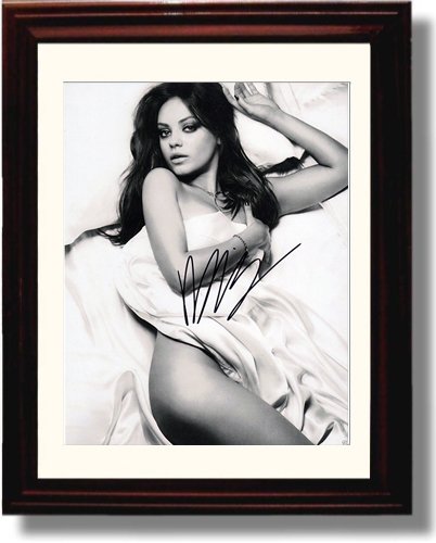 8x10 Framed Mila Kunis Autograph Promo Print Framed Print - Movies FSP - Framed   