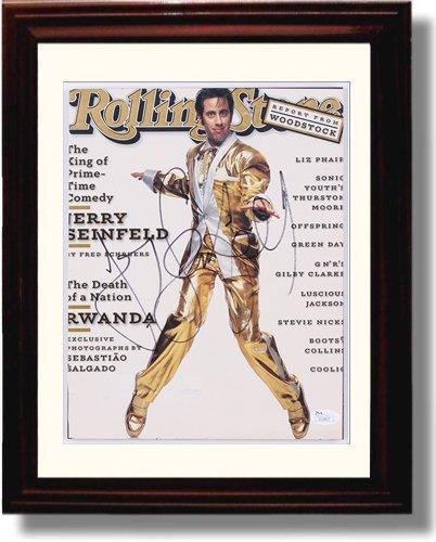 Framed Jerry Seinfeld Autograph Promo Print - Rolling Stone Cover Framed Print - Television FSP - Framed   