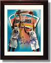 16x20 Framed David Robinson and Tim Duncan Autograph Promo Print Gallery Print - Pro Basketball FSP - Gallery Framed   