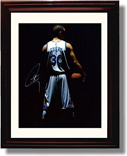 8x10 Framed Stephen Curry #30 Autograph Promo Print - Golden State Warriors Framed Print - Pro Basketball FSP - Framed   