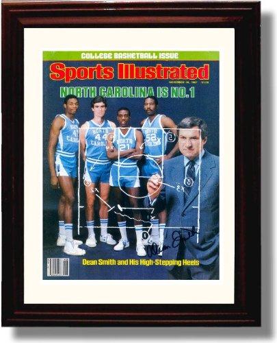 Framed 8x10 "North Carolina Is No 1" Tarheels - Dean Smith SI Autograph Print - 11/30/1981 Framed Print - College Basketball FSP - Framed   