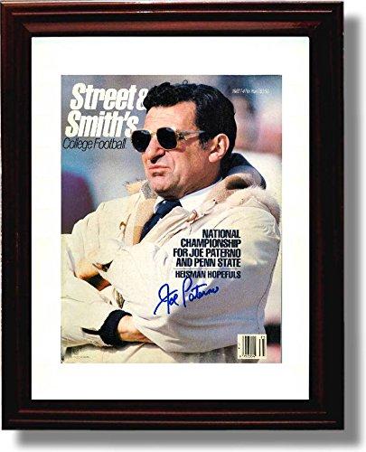 Framed 8x10 "National Championship for Joe Paterno" 1987 Penn State Street & Smith's Autograph Promo Framed Print - College Football FSP - Framed   