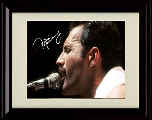 8x10 Framed Freddie Mercury Autograph Promo Print Framed Print - Music FSP - Framed   