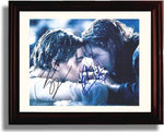 8x10 Framed Leonardo DiCaprio and Kate Winslet Autograph Promo Print - Titanic Framed Print - Movies FSP - Framed   