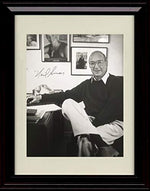 8x10 Framed Neil Simon Autograph Promo Print - Sitting at Desk - Portrait Framed Print - Movies FSP - Framed   