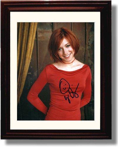 8x10 Framed Alyson Hannigan Autograph Promo Print Framed Print - Movies FSP - Framed   
