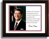 8x10 Framed Ronald Reagan Autograph Promo Print - Presidential Quote Framed Print - History FSP - Framed   