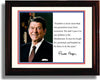 Framed Ronald Reagan Autograph Promo Print - Presidential Quote Framed Print - History FSP - Framed   