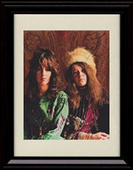 8x10 Framed Grace Slick and Janis Joplin Autograph Promo Print Framed Print - Music FSP - Framed   