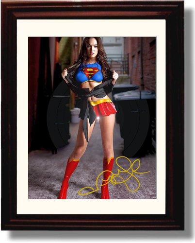 8x10 Framed Megan Fox Autograph Promo Print - Supergirl Framed Print - Movies FSP - Framed   