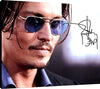 Floating Canvas Wall Art:  Johnny Depp Autograph Print Floating Canvas - Movies FSP - Floating Canvas   