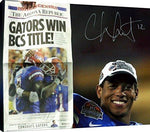 Floating Canvas Wall Art: Florida Gators - Chris Leak BCS Title Autograph Print Floating Canvas - College Football FSP - Floating Canvas   