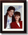 8x10 Framed Richard Lewis and Jamie Lee Curtis Autograph Promo Print - Anything But Love Framed Print - Television FSP - Framed   