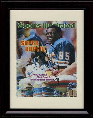 8x10 Framed Mark Super Duper - Miami Dolphins SI Autograph Promo Print Framed Print - Pro Football FSP - Framed   